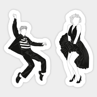 Elvis and Marilyn B&W Sticker